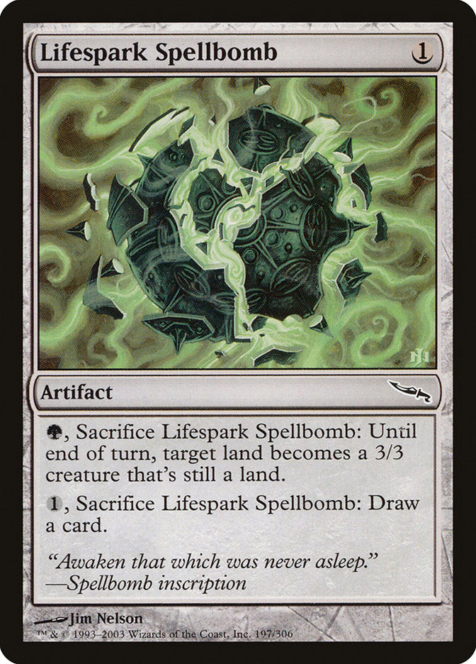 Lifespark Spellbomb [Mirrodin] | Exor Games Bridgewater