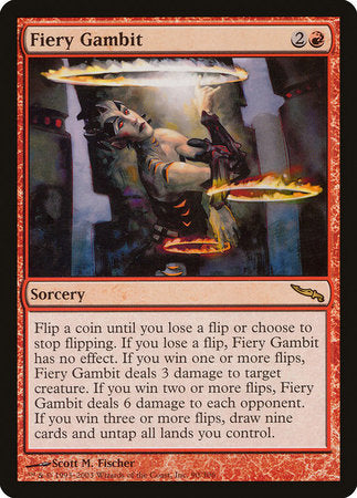 Fiery Gambit [Mirrodin] | Exor Games Bridgewater