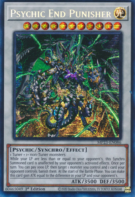 Psychic End Punisher [MP23-EN086] Prismatic Secret Rare | Exor Games Bridgewater