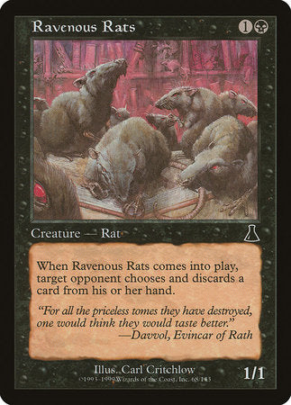 Ravenous Rats [Urza's Destiny] | Exor Games Bridgewater