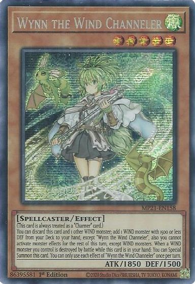 Wynn the Wind Channeler [MP21-EN158] Prismatic Secret Rare | Exor Games Bridgewater