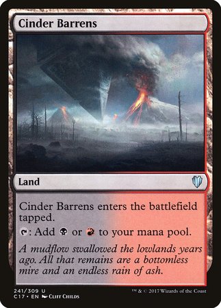 Cinder Barrens [Commander 2017] | Exor Games Bridgewater