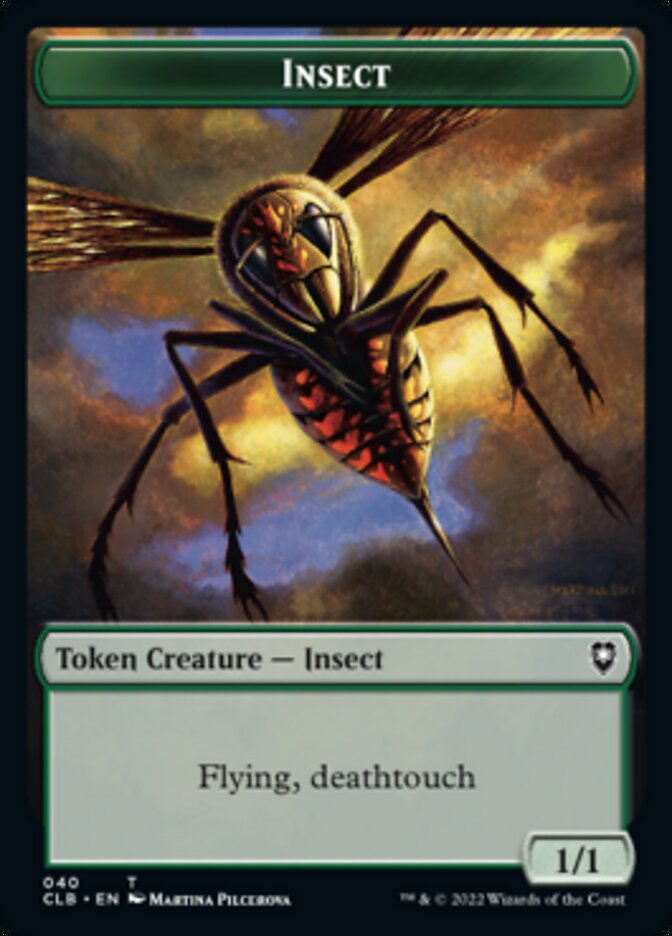 Spider // Insect Double-sided Token [Commander Legends: Battle for Baldur's Gate Tokens] | Exor Games Bridgewater