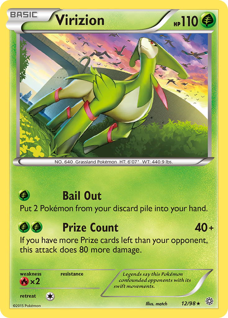 Virizion (12/98) [XY: Ancient Origins] | Exor Games Bridgewater