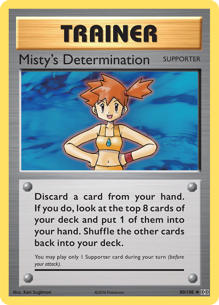 Misty's Determination (80/108) [XY: Evolutions] | Exor Games Bridgewater