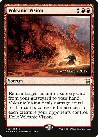 Volcanic Vision [Dragons of Tarkir Promos] | Exor Games Bridgewater