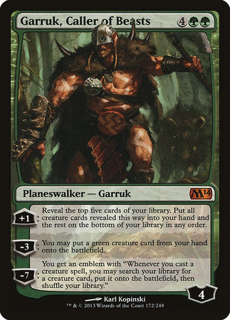 Garruk, Caller of Beasts [Magic 2014] | Exor Games Bridgewater