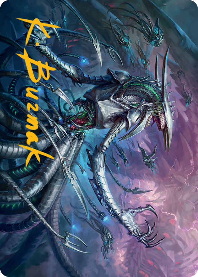 Jin-Gitaxias Art Card (Gold-Stamped Signature) [March of the Machine Art Series] | Exor Games Bridgewater