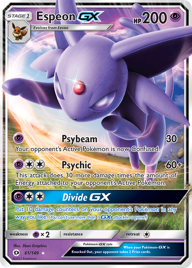 Espeon GX (61/149) [Sun & Moon: Base Set] | Exor Games Bridgewater