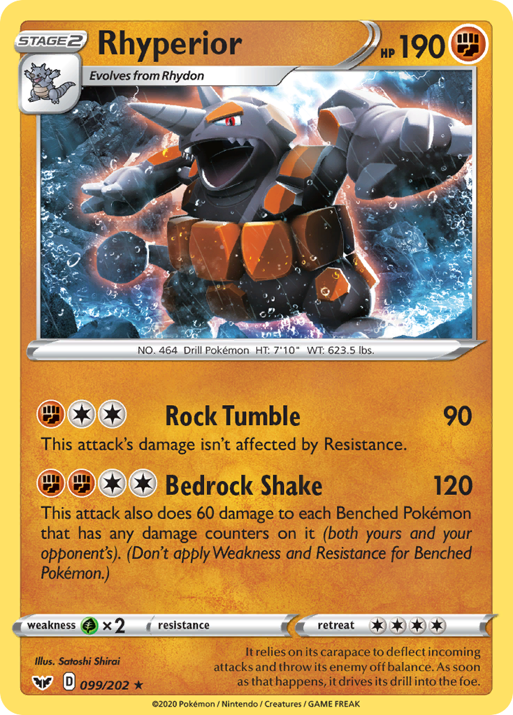 Rhyperior (099/202) [Sword & Shield: Base Set] | Exor Games Bridgewater