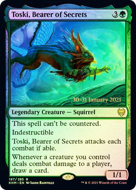 Toski, Bearer of Secrets  [Kaldheim Prerelease Promos] | Exor Games Bridgewater