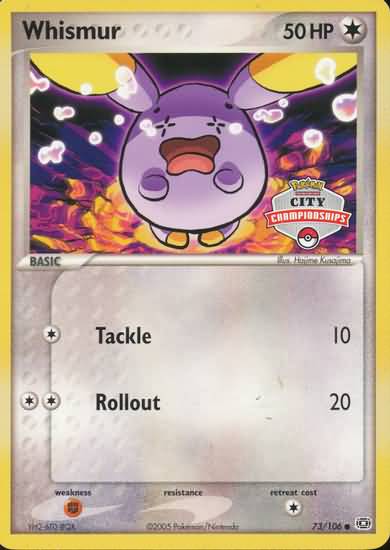 Whismur (73/106) (City Championship) [EX: Emerald] | Exor Games Bridgewater