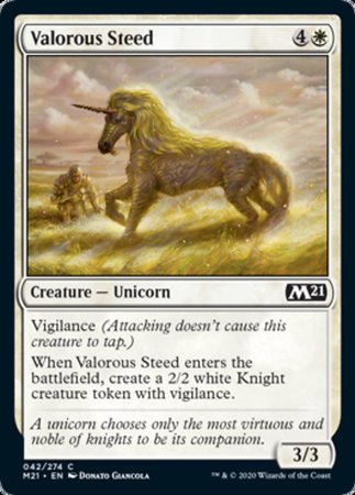 Valorous Steed [Core Set 2021] | Exor Games Bridgewater