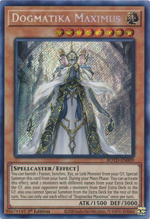 Dogmatika Maximus [ROTD-EN009] Secret Rare | Exor Games Bridgewater