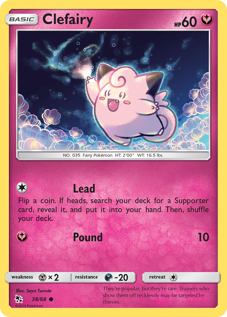 Clefairy (38/68) [Sun & Moon: Hidden Fates] | Exor Games Bridgewater