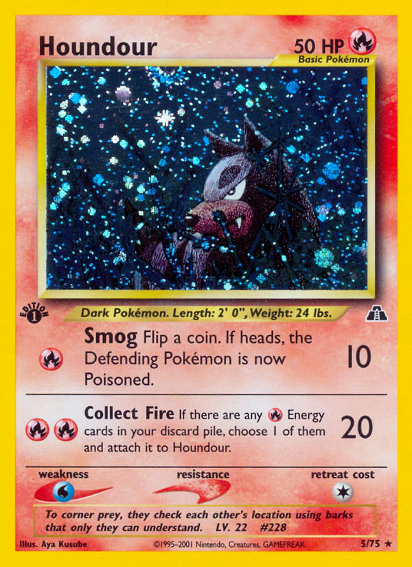 Houndour (5/75) [Neo Discovery 1st Edition] | Exor Games Bridgewater