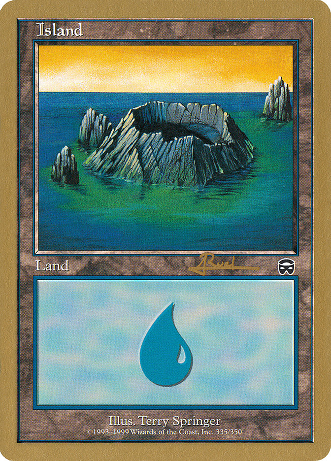 Island (335) (Antoine Ruel) [World Championship Decks 2001] | Exor Games Bridgewater