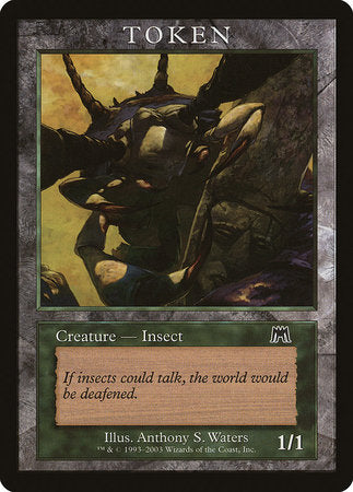 Insect Token (Onslaught) [Magic Player Rewards 2003] | Exor Games Bridgewater