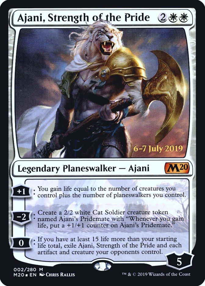 Ajani, Strength of the Pride  [Core Set 2020 Prerelease Promos] | Exor Games Bridgewater