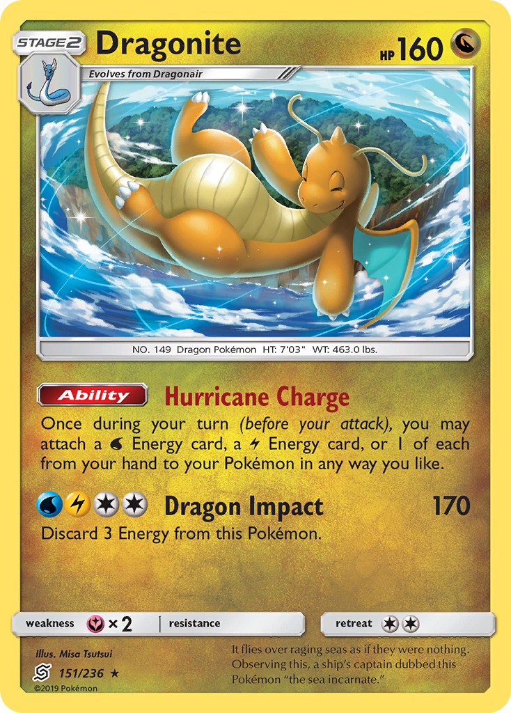 Dragonite (151/236) [Sun & Moon: Unified Minds] | Exor Games Bridgewater