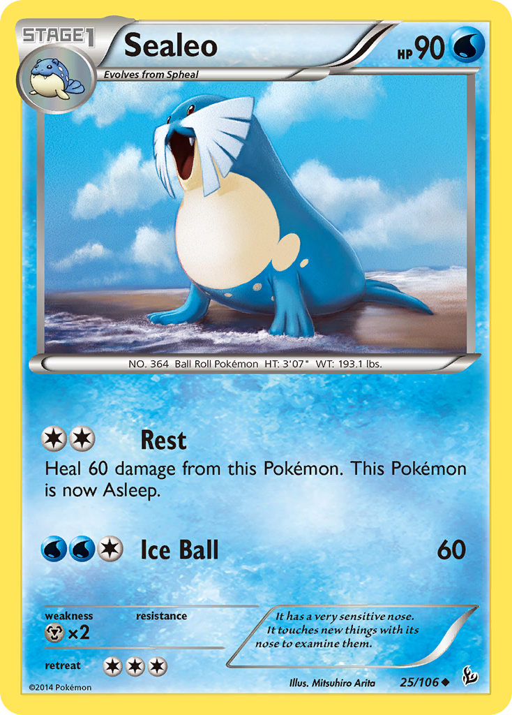 Sealeo (25/106) [XY: Flashfire] | Exor Games Bridgewater
