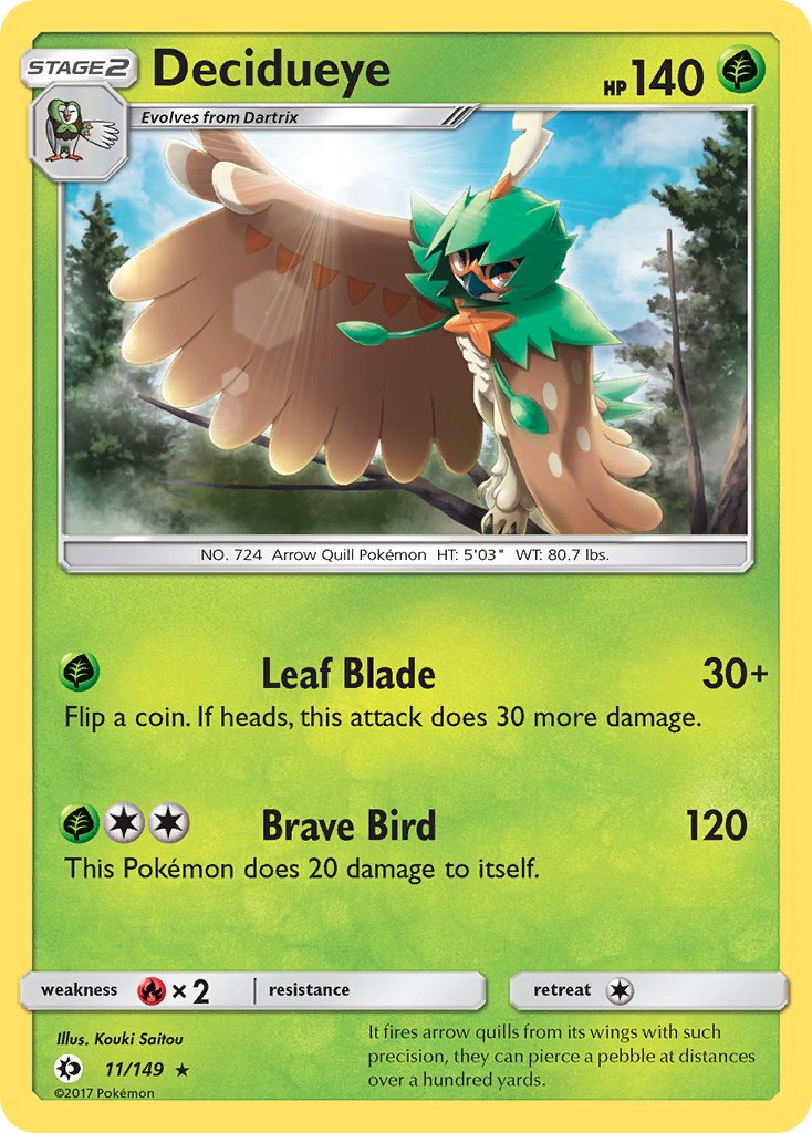 Decidueye (11/149) (Theme Deck Exclusive) [Sun & Moon: Base Set] | Exor Games Bridgewater