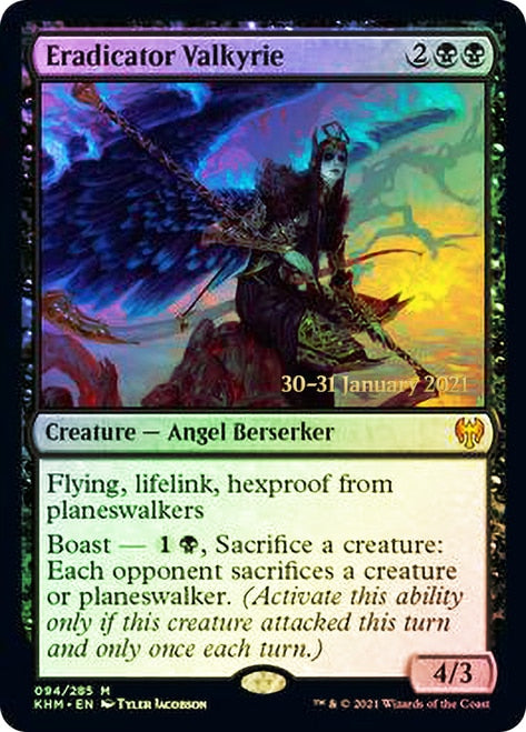 Eradicator Valkyrie  [Kaldheim Prerelease Promos] | Exor Games Bridgewater