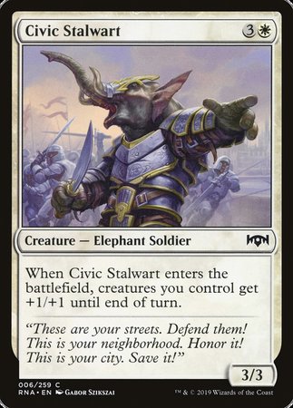 Civic Stalwart [Ravnica Allegiance] | Exor Games Bridgewater