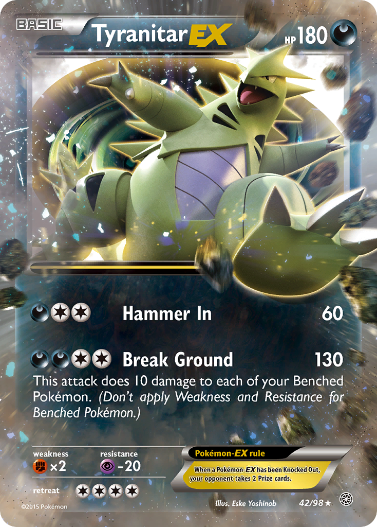 Tyranitar EX (42/98) [XY: Ancient Origins] | Exor Games Bridgewater