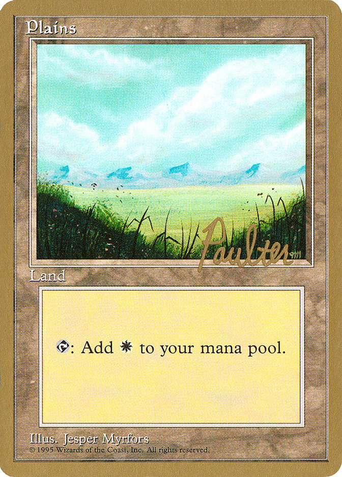 Plains (pp366) (Preston Poulter) [Pro Tour Collector Set] | Exor Games Bridgewater