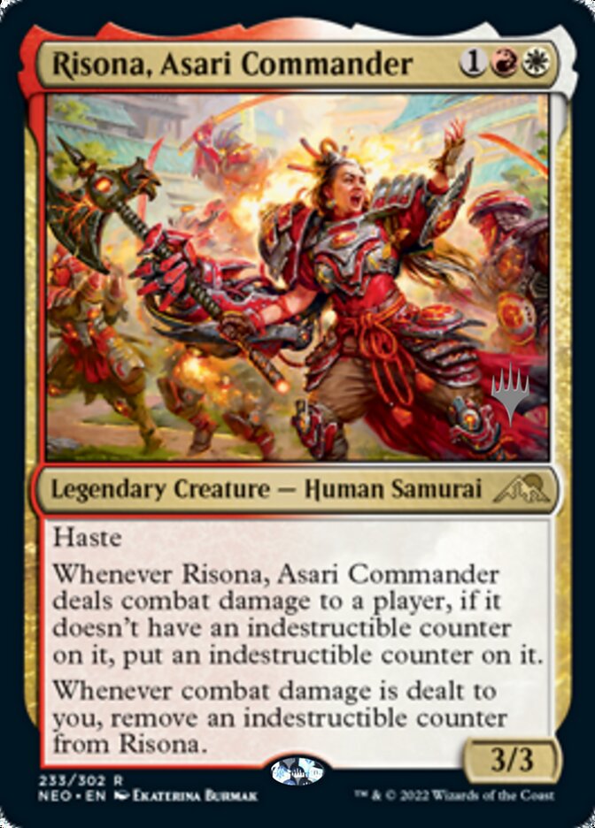 Risona, Asari Commander (Promo Pack) [Kamigawa: Neon Dynasty Promos] | Exor Games Bridgewater