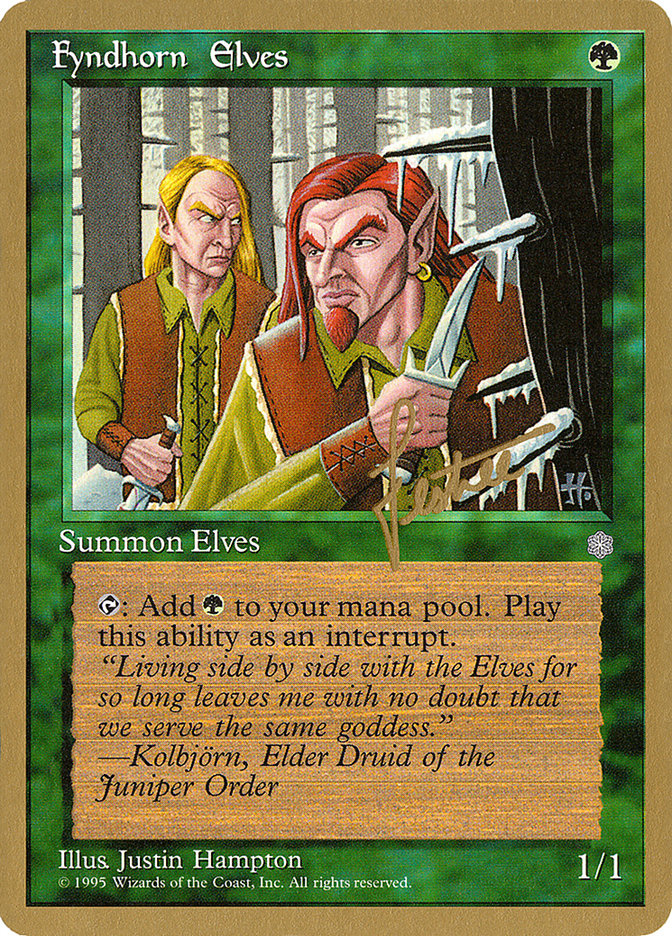 Fyndhorn Elves (Bertrand Lestree) [Pro Tour Collector Set] | Exor Games Bridgewater