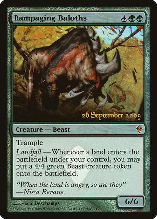 Rampaging Baloths [Zendikar Promos] | Exor Games Bridgewater