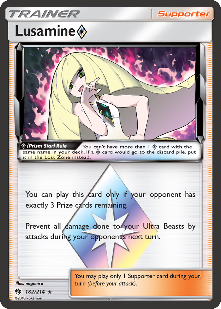 Lusamine (182/214) (Prism Star) [Sun & Moon: Lost Thunder] | Exor Games Bridgewater