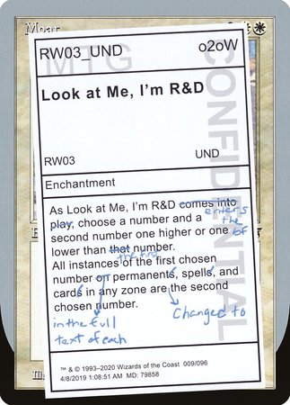 Look at Me, I'm R&D [Unsanctioned] | Exor Games Bridgewater