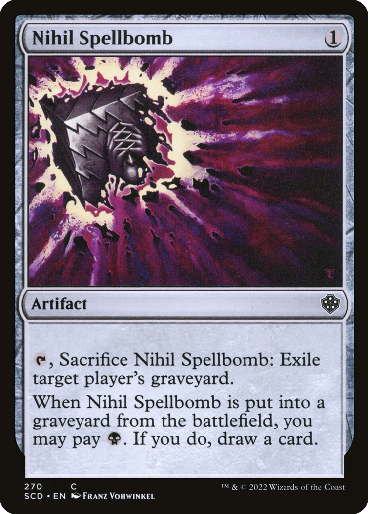 Nihil Spellbomb [Starter Commander Decks] | Exor Games Bridgewater