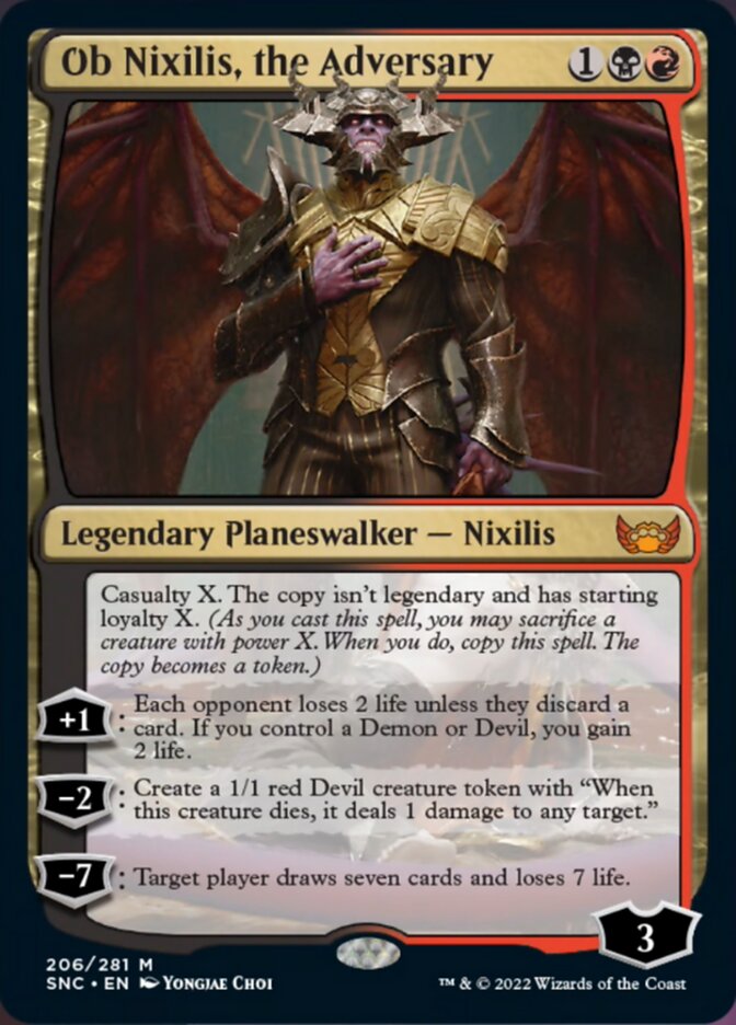 Ob Nixilis, the Adversary [Streets of New Capenna] | Exor Games Bridgewater