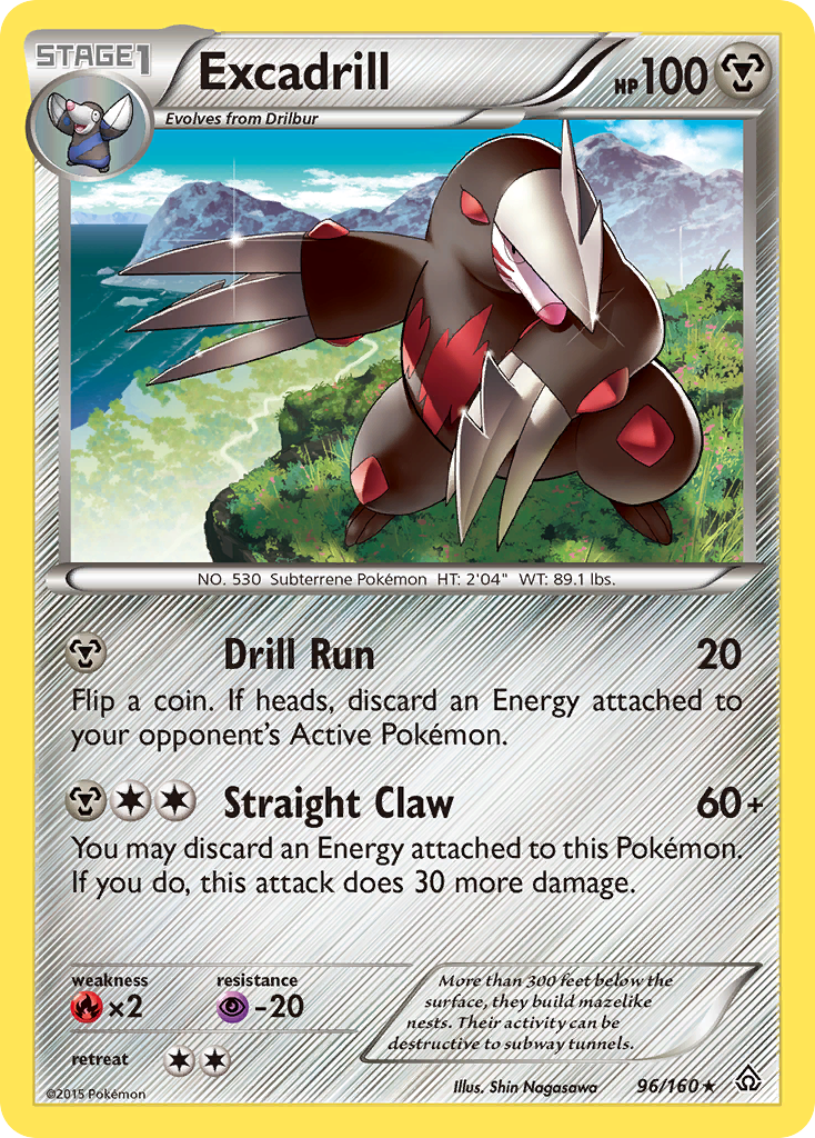 Excadrill (96/160) [XY: Primal Clash] | Exor Games Bridgewater