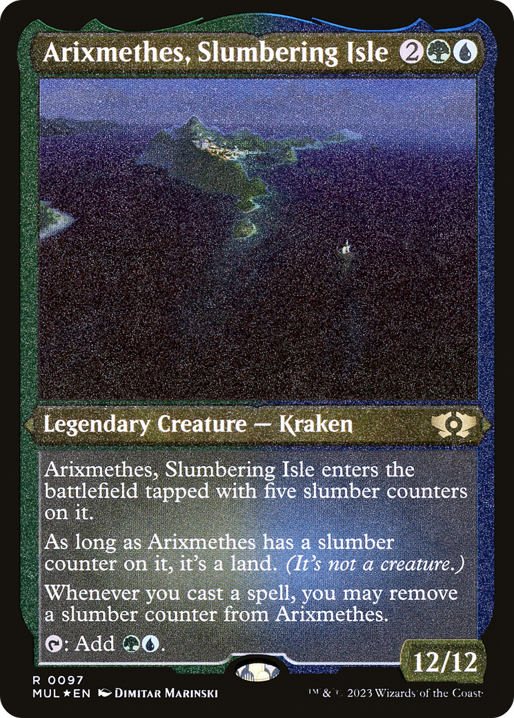 Arixmethes, Slumbering Isle (Foil Etched) [Multiverse Legends] | Exor Games Bridgewater