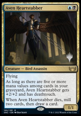 Aven Heartstabber (Promo Pack) [Streets of New Capenna Promos] | Exor Games Bridgewater