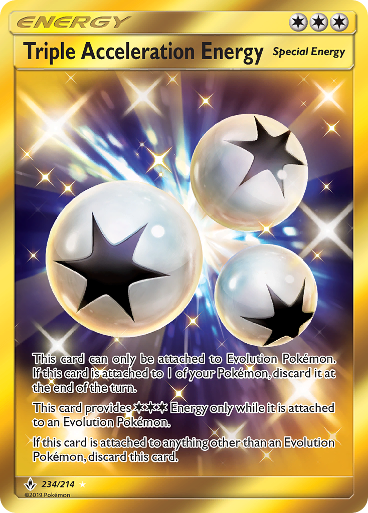 Triple Acceleration Energy (234/214) [Sun & Moon: Unbroken Bonds] | Exor Games Bridgewater