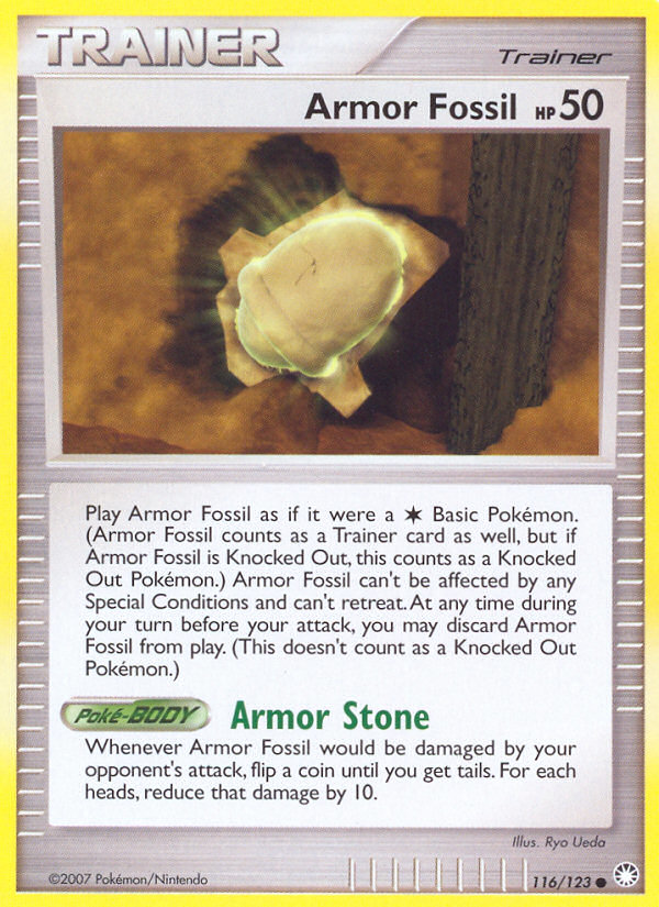 Armor Fossil (116/123) [Diamond & Pearl: Mysterious Treasures] | Exor Games Bridgewater