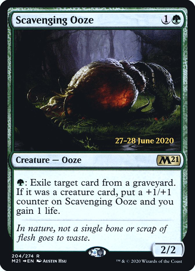 Scavenging Ooze  [Core Set 2021 Prerelease Promos] | Exor Games Bridgewater