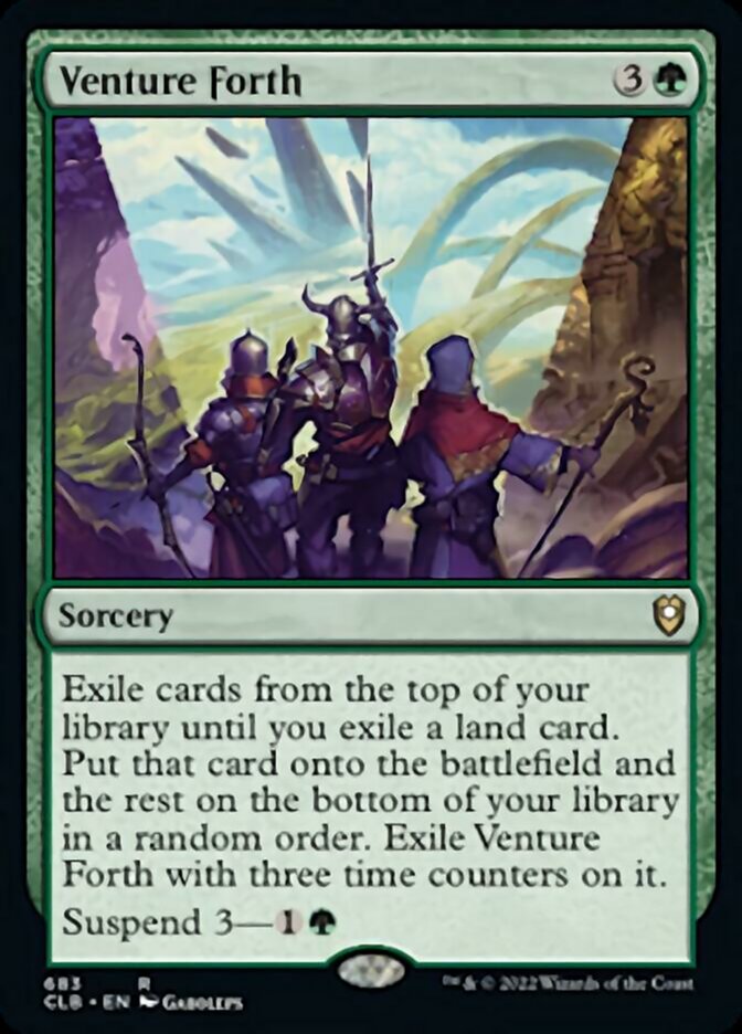 Venture Forth [Commander Legends: Battle for Baldur's Gate] | Exor Games Bridgewater