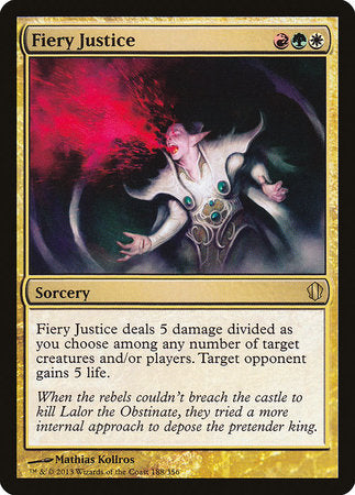 Fiery Justice [Commander 2013] | Exor Games Bridgewater