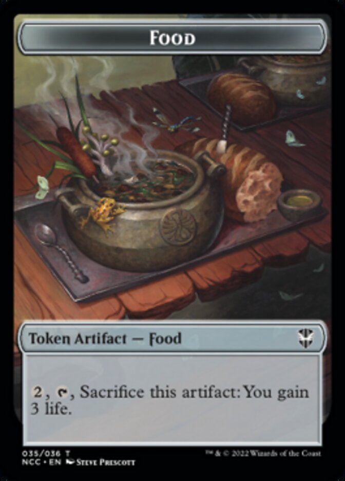 Food // Citizen Double-sided Token [Streets of New Capenna Commander Tokens] | Exor Games Bridgewater