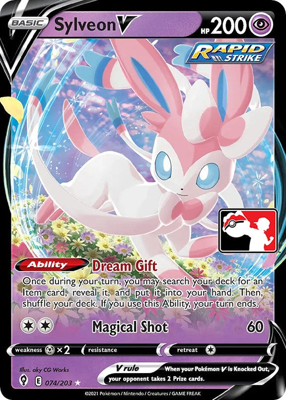 Sylveon V (074/203) [Prize Pack Series One] | Exor Games Bridgewater