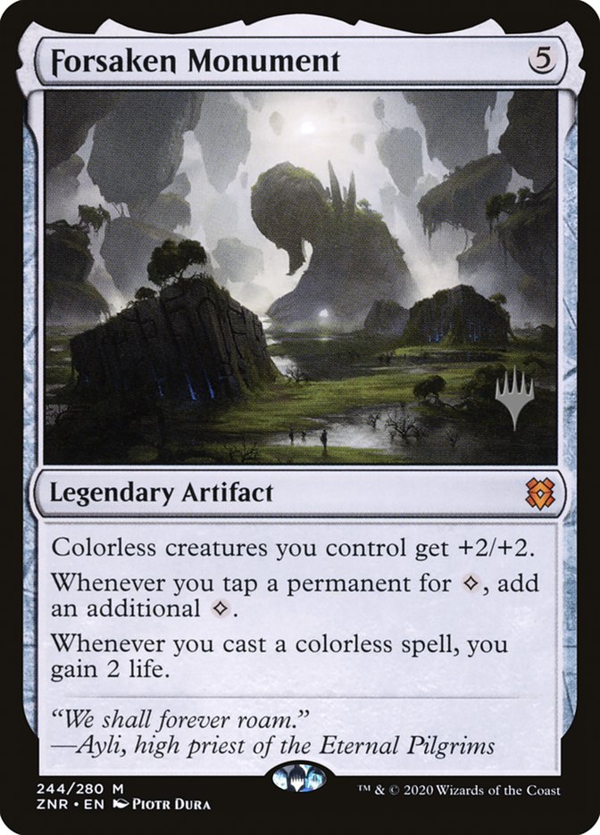 Forsaken Monument (Promo Pack) [Zendikar Rising Promos] | Exor Games Bridgewater