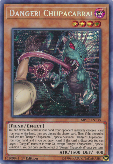 Danger! Chupacabra! [MP19-EN138] Prismatic Secret Rare | Exor Games Bridgewater