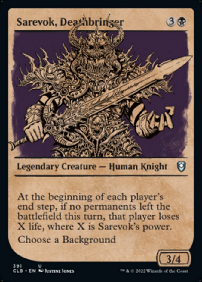 Sarevok, Deathbringer (Showcase) [Commander Legends: Battle for Baldur's Gate] | Exor Games Bridgewater
